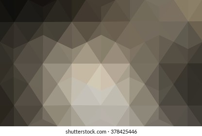 Gray polygonal illustration, which consist of triangles. Geometric background in Origami style with gradient. Triangular design for your business.