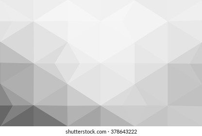 Gray polygonal illustration, which consist of triangles. Geometric background in Origami style with gradient. Triangular design for your business.