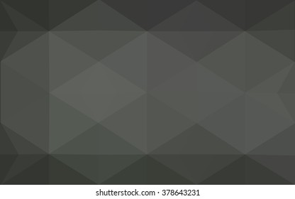 Gray polygonal illustration, which consist of triangles. Geometric background in Origami style with gradient. Triangular design for your business.