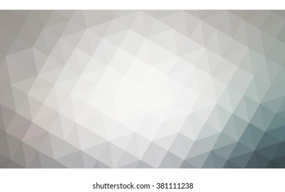 Gray polygonal illustration, which consist of triangles. Geometric background in Origami style with gradient. Triangular design for your business.
