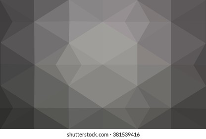 Gray polygonal illustration, which consist of triangles. Geometric background in Origami style with gradient. Triangular design for your business.