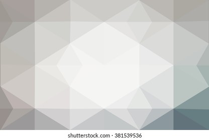 Gray polygonal illustration, which consist of triangles. Geometric background in Origami style with gradient. Triangular design for your business.