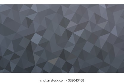 Gray polygonal illustration, which consist of triangles. Geometric background in Origami style with gradient. Triangular design for your business.