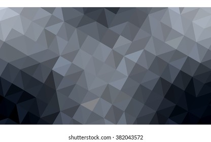 Gray polygonal illustration, which consist of triangles. Geometric background in Origami style with gradient. Triangular design for your business.