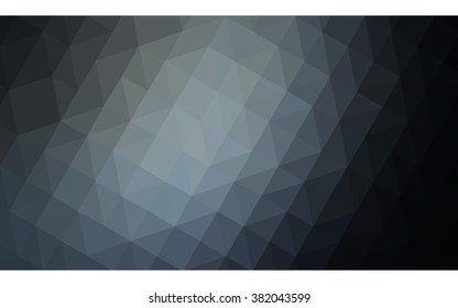 Gray polygonal illustration, which consist of triangles. Geometric background in Origami style with gradient. Triangular design for your business.
