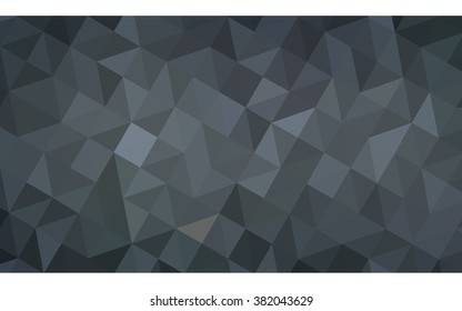 Gray polygonal illustration, which consist of triangles. Geometric background in Origami style with gradient. Triangular design for your business.
