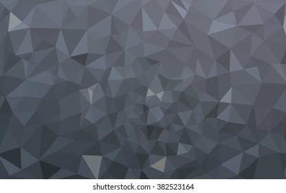 Gray polygonal illustration, which consist of triangles. Geometric background in Origami style with gradient. Triangular design for your business.