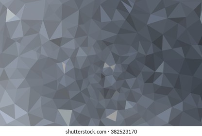 Gray polygonal illustration, which consist of triangles. Geometric background in Origami style with gradient. Triangular design for your business.