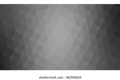 Gray polygonal illustration, which consist of triangles. Geometric background in Origami style with gradient. Triangular design for your business.