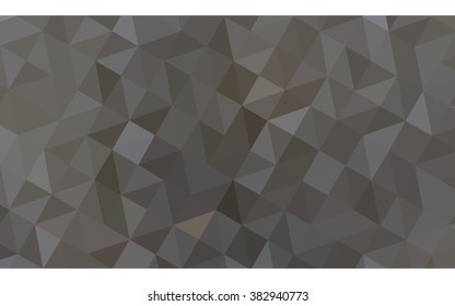 Gray polygonal illustration, which consist of triangles. Geometric background in Origami style with gradient. Triangular design for your business.