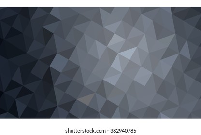 Gray polygonal illustration, which consist of triangles. Geometric background in Origami style with gradient. Triangular design for your business.