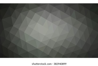 Gray polygonal illustration, which consist of triangles. Geometric background in Origami style with gradient. Triangular design for your business.