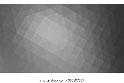 Gray polygonal illustration, which consist of triangles. Geometric background in Origami style with gradient. Triangular design for your business.