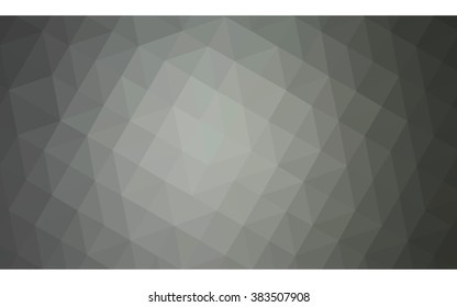 Gray polygonal illustration, which consist of triangles. Geometric background in Origami style with gradient. Triangular design for your business.