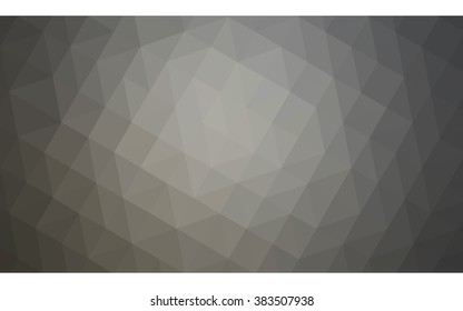 Gray polygonal illustration, which consist of triangles. Geometric background in Origami style with gradient. Triangular design for your business.