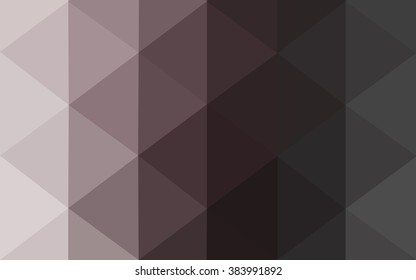 Gray polygonal illustration, which consist of triangles. Geometric background in Origami style with gradient. Triangular design for your business.