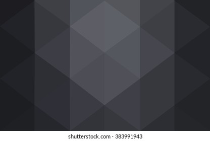 Gray polygonal illustration, which consist of triangles. Geometric background in Origami style with gradient. Triangular design for your business.