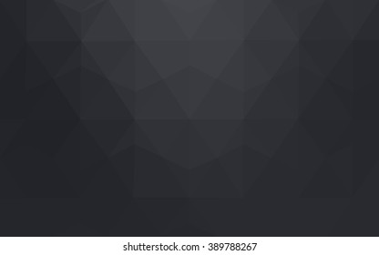Gray polygonal illustration, which consist of triangles. Geometric background in Origami style with gradient. Triangular design for your business.