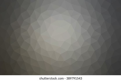 Gray polygonal illustration, which consist of triangles. Geometric background in Origami style with gradient. Triangular design for your business.
