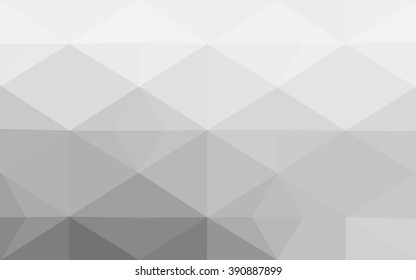 Gray polygonal illustration, which consist of triangles. Geometric background in Origami style with gradient. Triangular design for your business.
