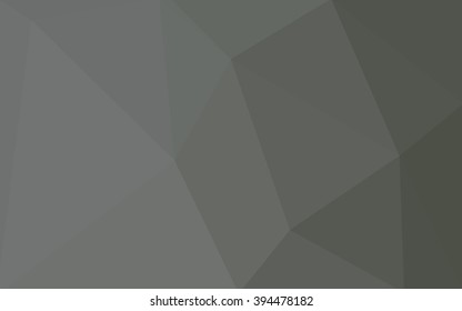 Gray polygonal illustration, which consist of triangles. Geometric background in Origami style with gradient. Triangular design for your business.
