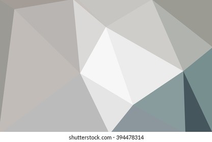 Gray polygonal illustration, which consist of triangles. Geometric background in Origami style with gradient. Triangular design for your business.