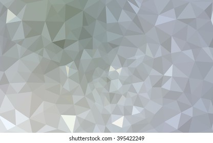 Gray polygonal illustration, which consist of triangles. Geometric background in Origami style with gradient. Triangular design for your business.