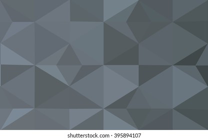 Gray polygonal illustration, which consist of triangles. Geometric background in Origami style with gradient. Triangular design for your business.