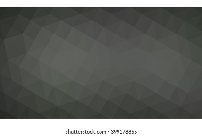 Gray polygonal illustration, which consist of triangles. Geometric background in Origami style with gradient. Triangular design for your business.