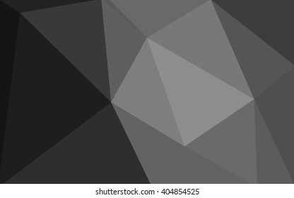 Gray polygonal illustration, which consist of triangles. Geometric background in Origami style with gradient. Triangular design for your business.
