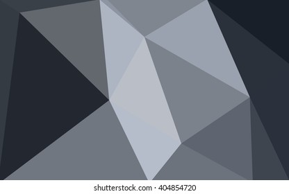 Gray polygonal illustration, which consist of triangles. Geometric background in Origami style with gradient. Triangular design for your business.