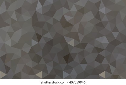 Gray polygonal illustration, which consist of triangles. Geometric background in Origami style with gradient. Triangular design for your business.