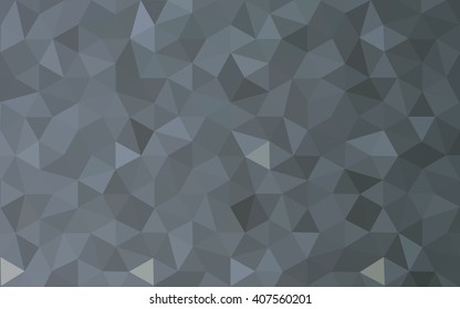 Gray polygonal illustration, which consist of triangles. Geometric background in Origami style with gradient. Triangular design for your business.