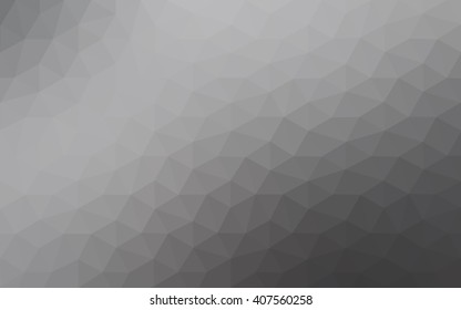 Gray polygonal illustration, which consist of triangles. Geometric background in Origami style with gradient. Triangular design for your business.