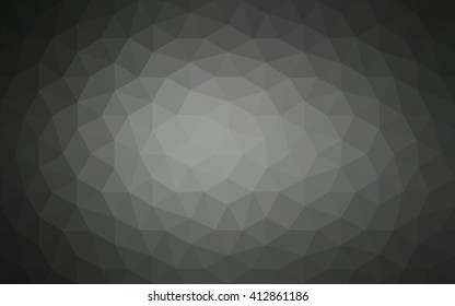 Gray polygonal illustration, which consist of triangles. Geometric background in Origami style with gradient. Triangular design for your business.