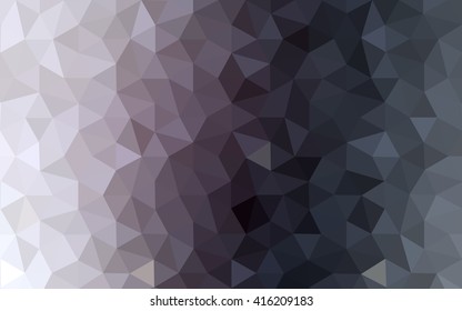 Gray polygonal illustration, which consist of triangles. Geometric background in Origami style with gradient. Triangular design for your business.