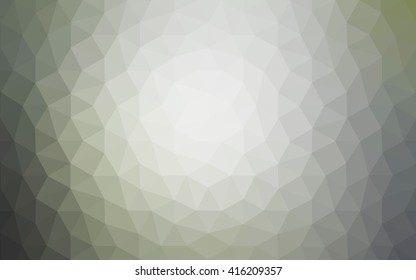 Gray polygonal illustration, which consist of triangles. Geometric background in Origami style with gradient. Triangular design for your business.