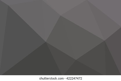 Gray polygonal illustration, which consist of triangles. Geometric background in Origami style with gradient. Triangular design for your business.