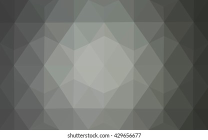 Gray polygonal illustration, which consist of triangles. Geometric background in Origami style with gradient. Triangular design for your business.