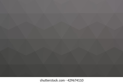 Gray polygonal illustration, which consist of triangles. Geometric background in Origami style with gradient. Triangular design for your business.