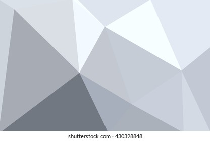 Gray polygonal illustration, which consist of triangles. Geometric background in Origami style with gradient. Triangular design for your business.