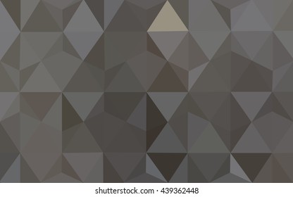 Gray polygonal illustration, which consist of triangles. Geometric background in Origami style with gradient. Triangular design for your business.
