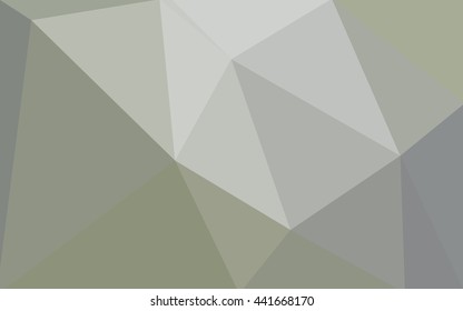 Gray polygonal illustration, which consist of triangles. Geometric background in Origami style with gradient. Triangular design for your business.