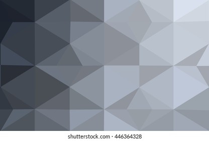Gray polygonal illustration, which consist of triangles. Geometric background in Origami style with gradient. Triangular design for your business.