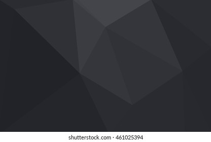 Gray polygonal illustration, which consist of triangles. Geometric background in Origami style with gradient. Triangular design for your business.
