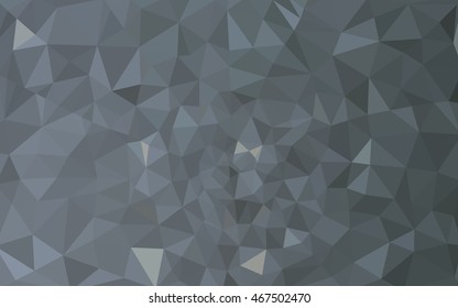 Gray polygonal illustration, which consist of triangles. Geometric background in Origami style with gradient. Triangular design for your business.