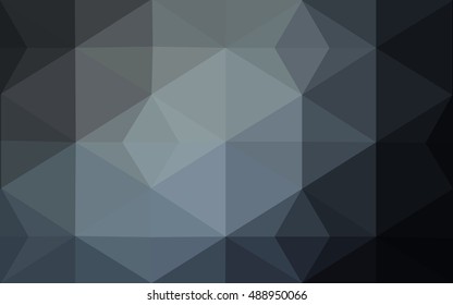 Gray polygonal illustration, which consist of triangles. Geometric background in Origami style with gradient. Triangular design for your business.