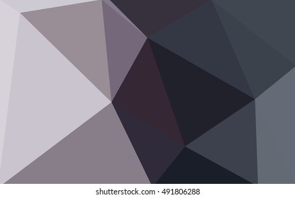 Gray polygonal illustration, which consist of triangles. Geometric background in Origami style with gradient. Triangular design for your business.