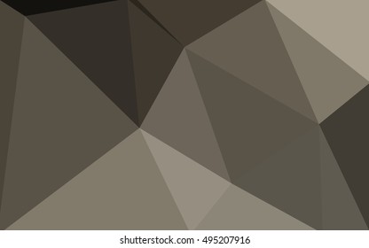 Gray polygonal illustration, which consist of triangles. Geometric background in Origami style with gradient. Triangular design for your business.