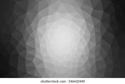 Gray polygonal illustration, which consist of triangles. Geometric background in Origami style with gradient. Triangular design for your business.